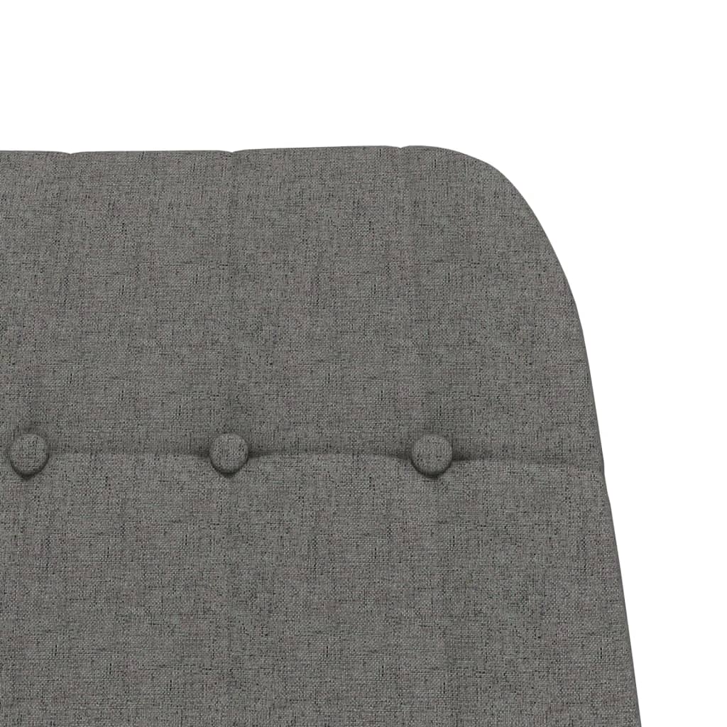 Houpací Křeslo S Podnožkou Světle Šedé Textil