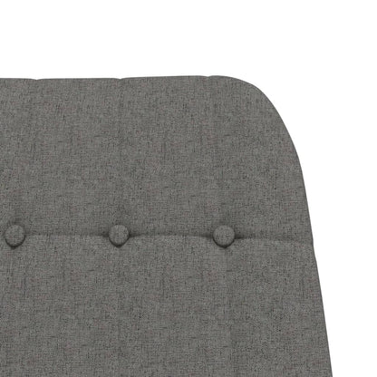 Houpací Křeslo S Podnožkou Světle Šedé Textil