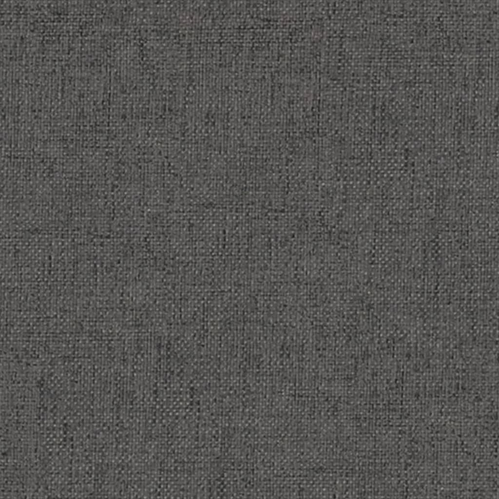Houpací Křeslo S Podnožkou Tmavě Šedé Textil