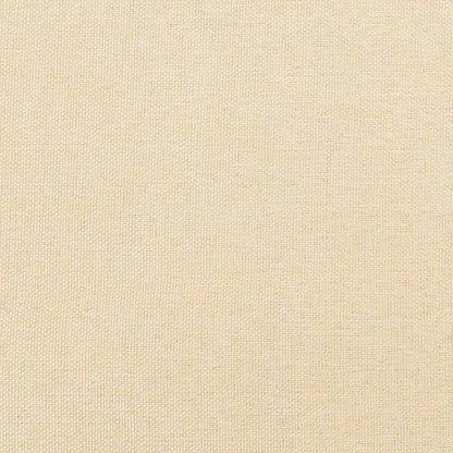 Houpací Křeslo S Podnožkou Krémové Textil