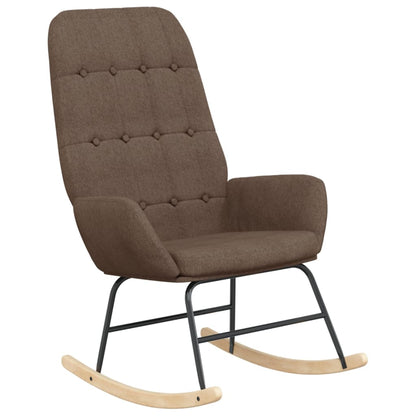 Houpací Křeslo S Podnožkou Taupe Textil