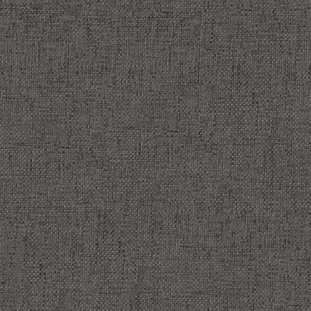 Relaxační Křeslo Se Stoličkou Tmavě Šedé Textil
