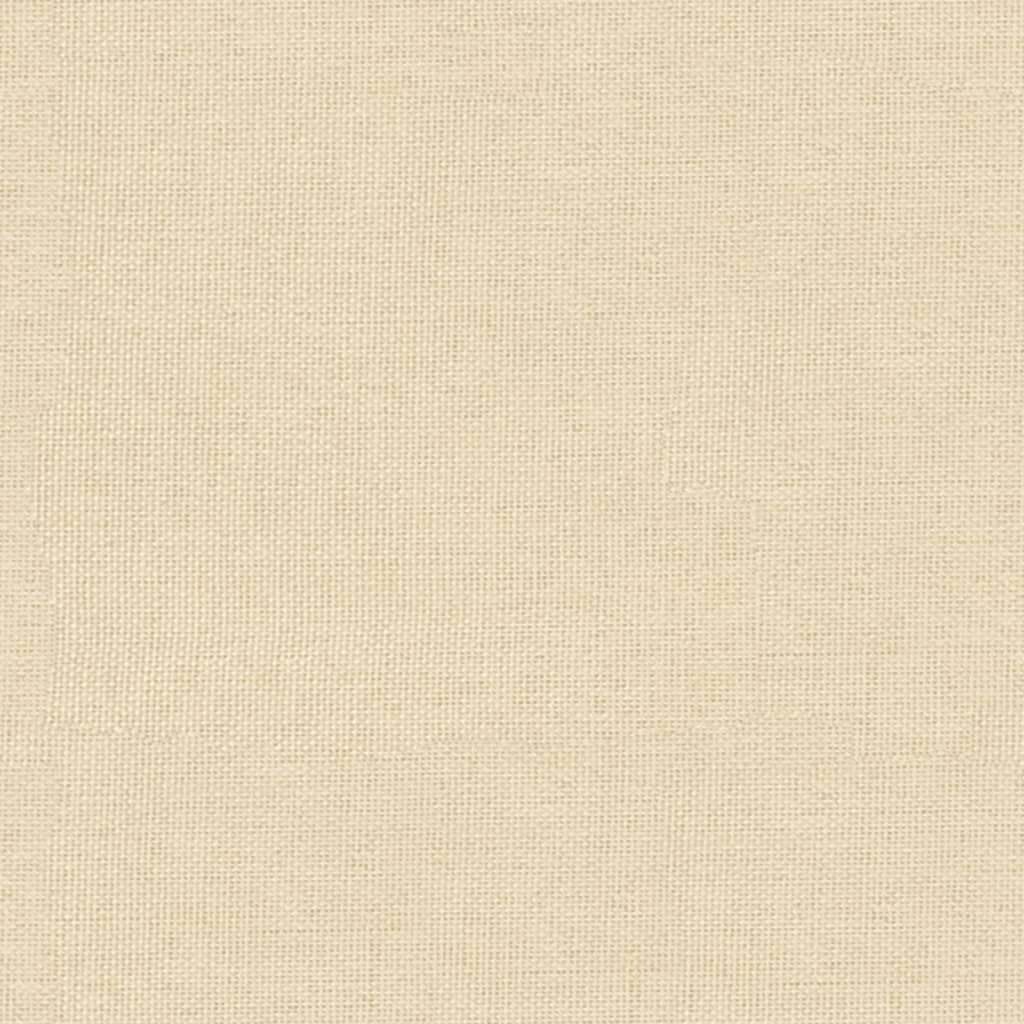 Relaxační Křeslo Se Stoličkou Krémové Textil
