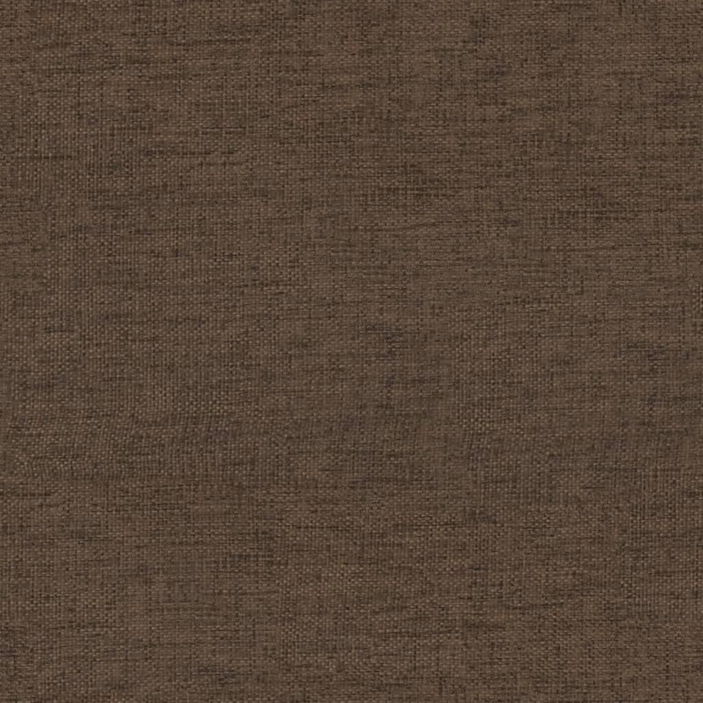 Relaxační Křeslo Se Stoličkou Hnědé Textil
