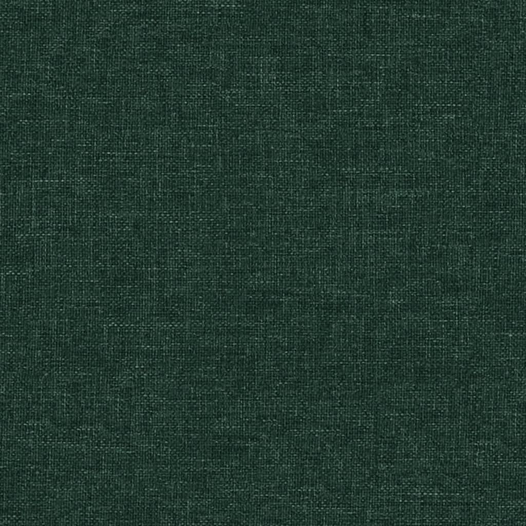 Relaxační Křeslo Se Stoličkou Tmavě Zelené Textil