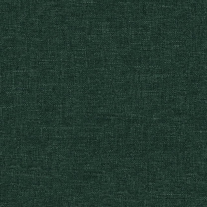 Relaxační Křeslo Se Stoličkou Tmavě Zelené Textil