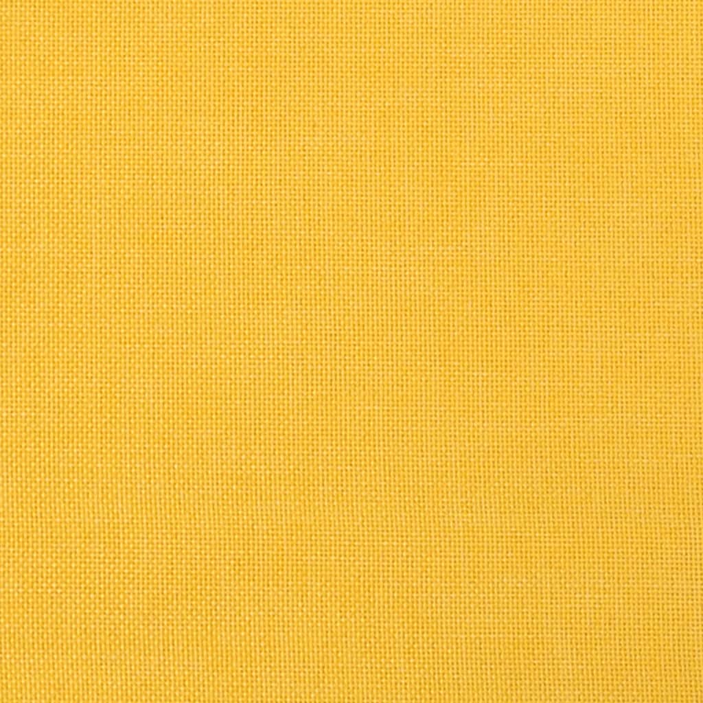 Relaxační Křeslo Se Stoličkou Hořčicově Žluté Textil