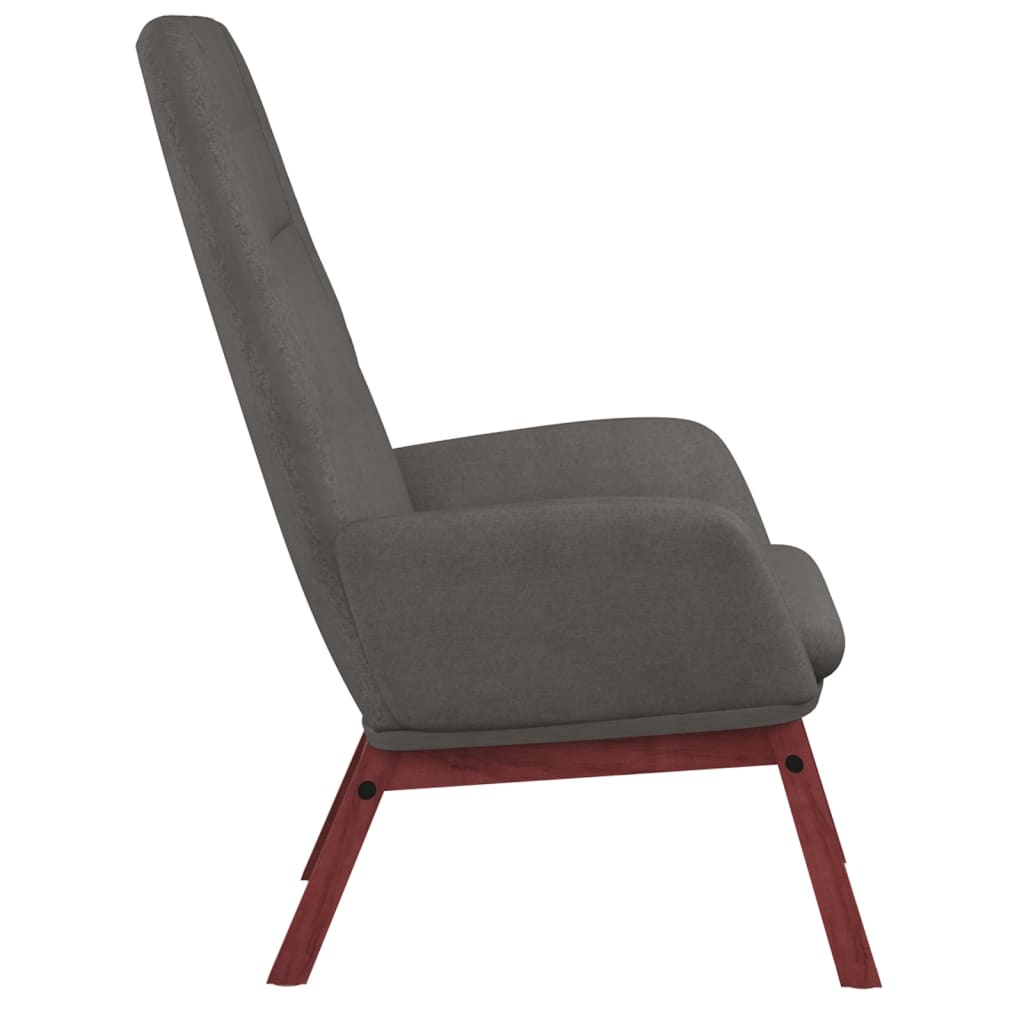 Relaxační Křeslo S Podnožkou Světle Šedé Textil