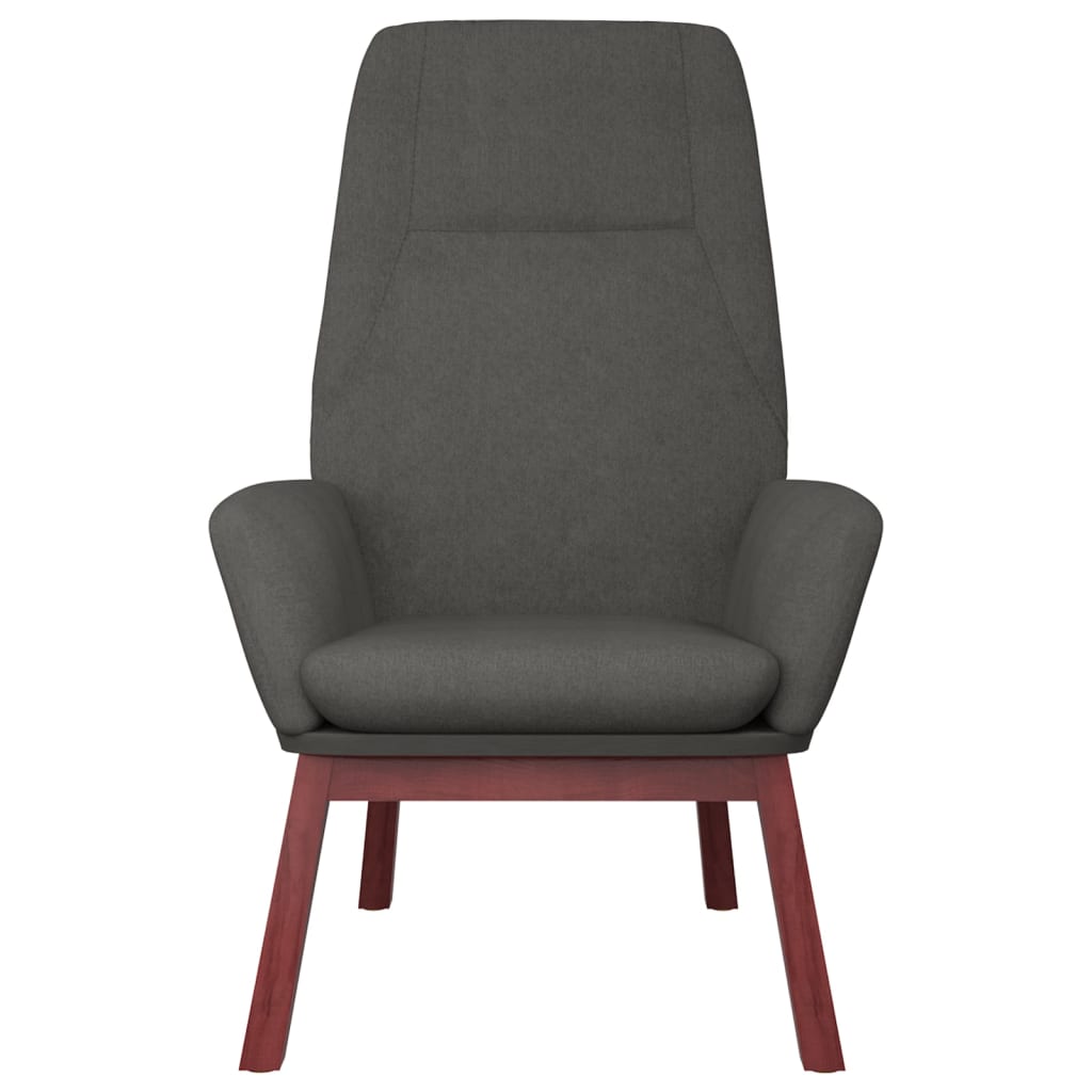 Relaxační Křeslo S Podnožkou Tmavě Šedé Textil