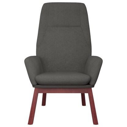 Relaxační Křeslo S Podnožkou Tmavě Šedé Textil