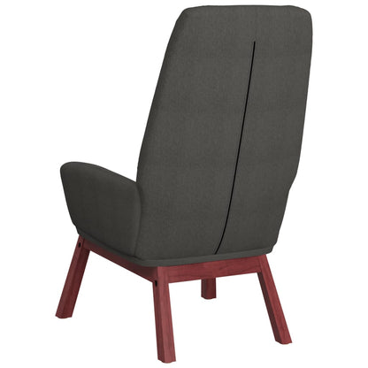 Relaxační Křeslo S Podnožkou Tmavě Šedé Textil