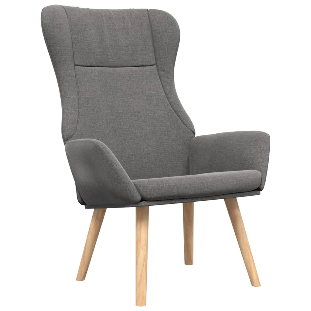 Relaxační Křeslo S Podnožkou Světle Šedé Textil