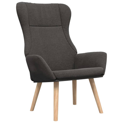 Relaxační Křeslo S Podnožkou Tmavě Šedé Textil