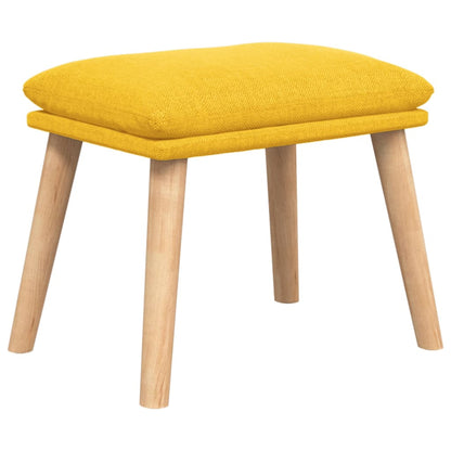 Relaxační Křeslo S Podnožkou Hořčicově Žluté Textil