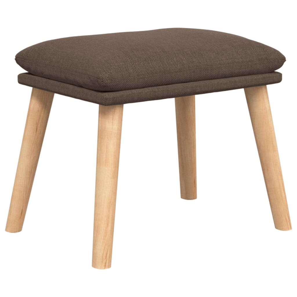 Relaxační Křeslo S Podnožkou Taupe Textil