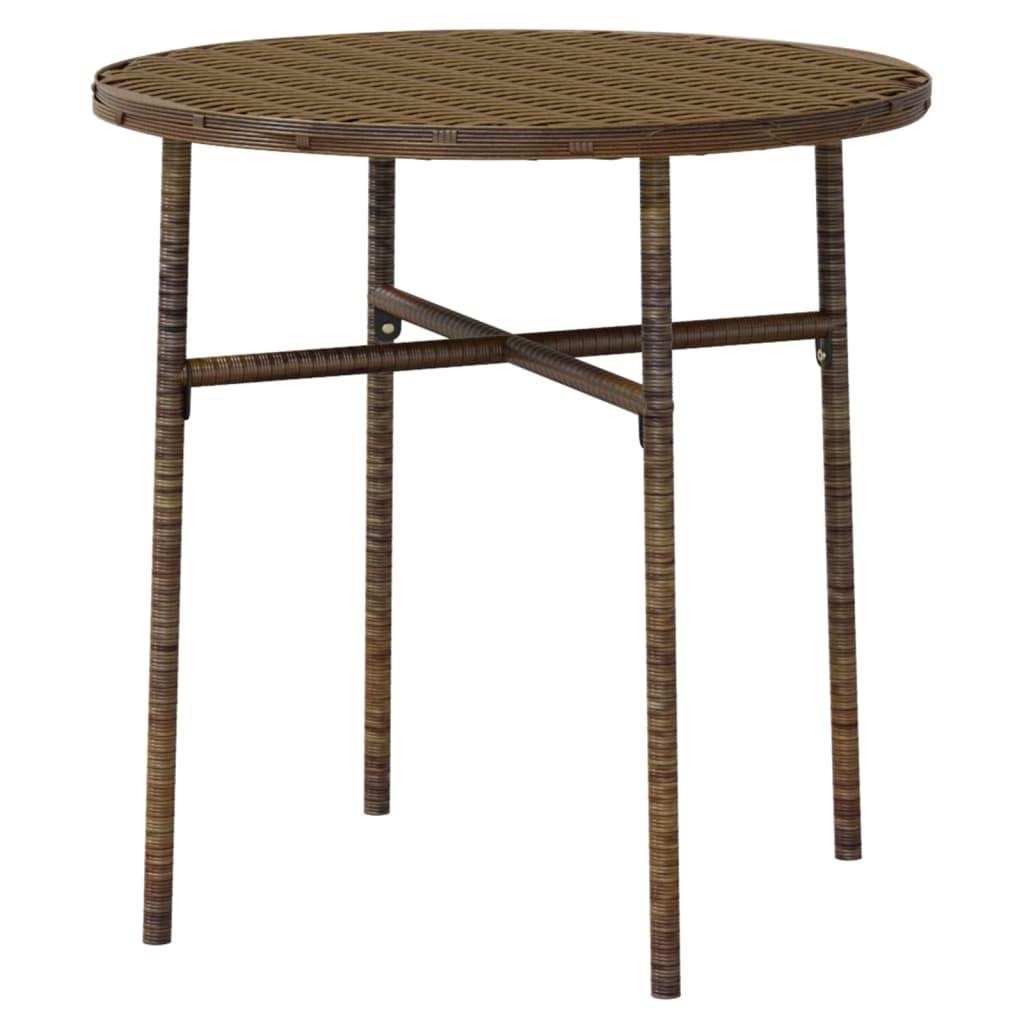 3Dílný Zahradní Jídelní Set Polyratan Hnědý