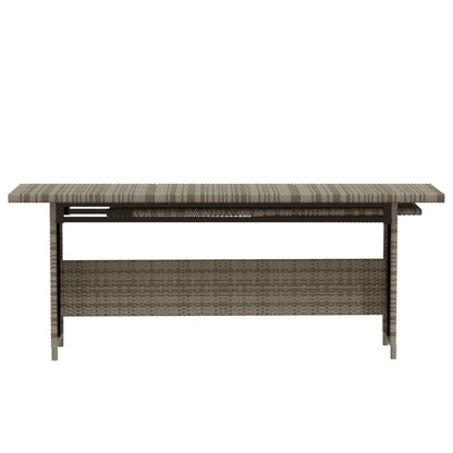 3Dílná Zahradní Sedací Souprava S Poduškami Polyratan Šedá