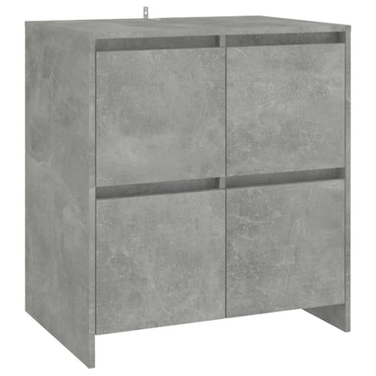 Příborníky 2 Ks Betonově Šedé 70 X 41 X 75 Cm Dřevotříska