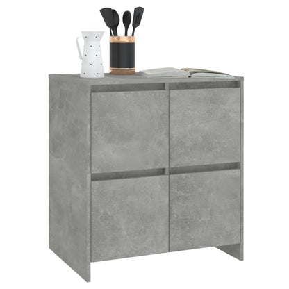 Příborníky 2 Ks Betonově Šedé 70 X 41 X 75 Cm Dřevotříska