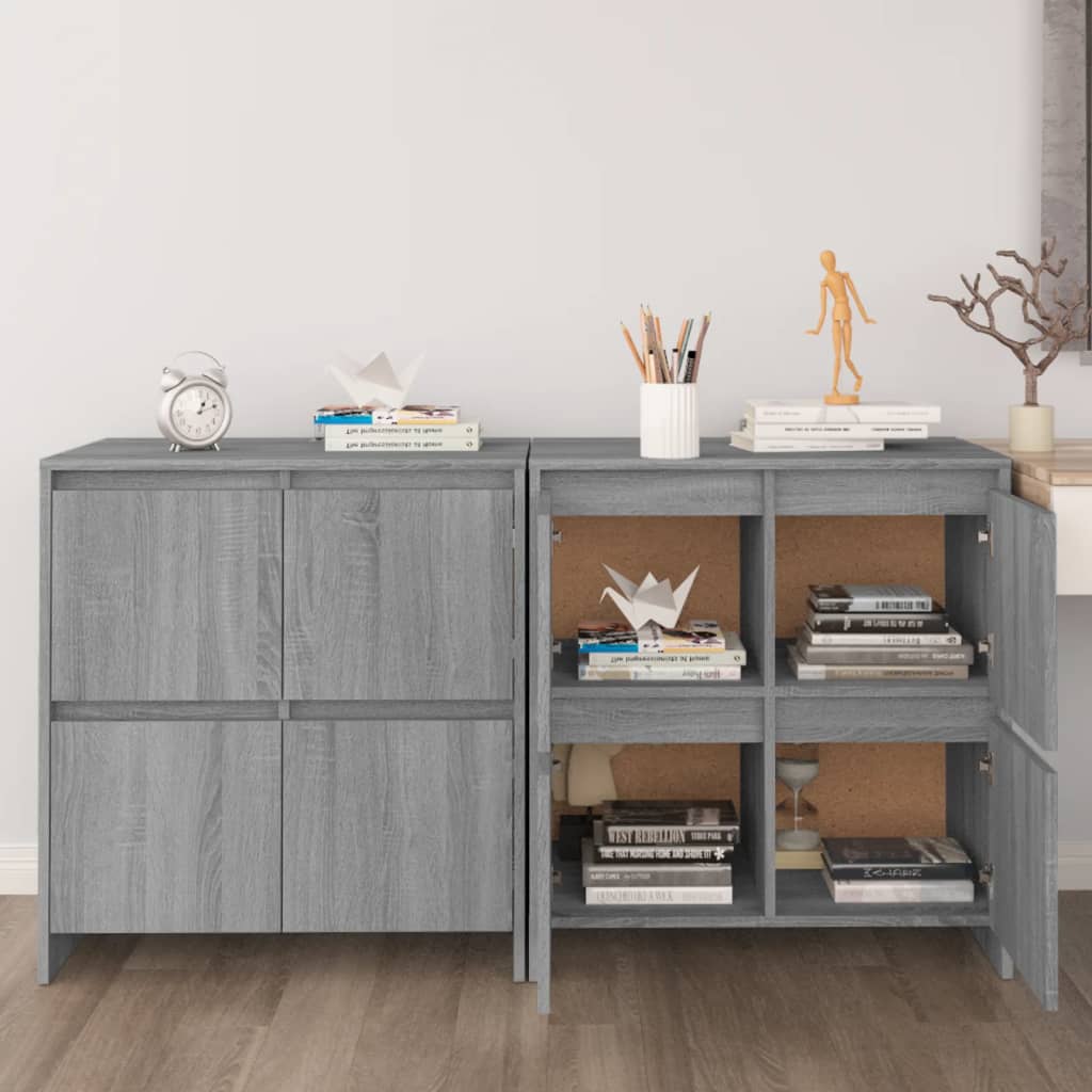 Příborníky 2 Ks 70 X 41 X 75 Cm Kompozitní Dřevo