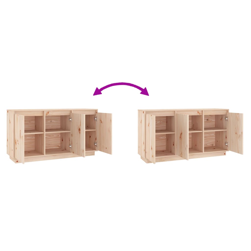 Příborník 111 X 34 X 60 Cm Masivní Borové Dřevo