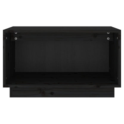 Tv Skříňka Černá 60 X 35 X 35 Cm Masivní Borové Dřevo