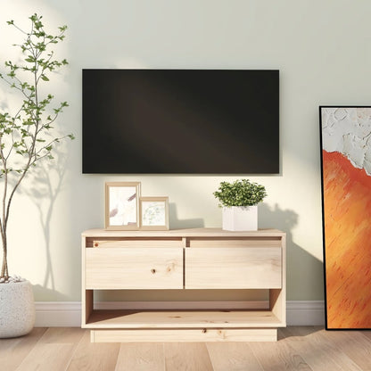 Tv Skříňka Medově Hnědá 74 X 34 X 40 Cm Masivní Borové Dřevo