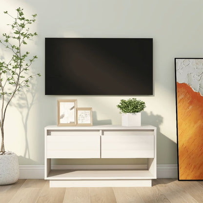 Tv Skříňka Medově Hnědá 74 X 34 X 40 Cm Masivní Borové Dřevo