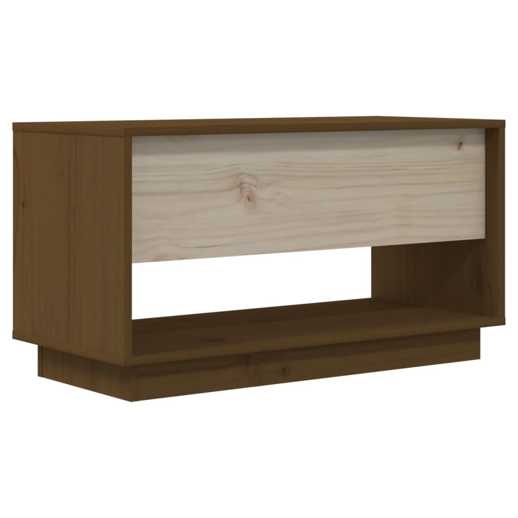 Tv Skříňka Medově Hnědá 74 X 34 X 40 Cm Masivní Borové Dřevo