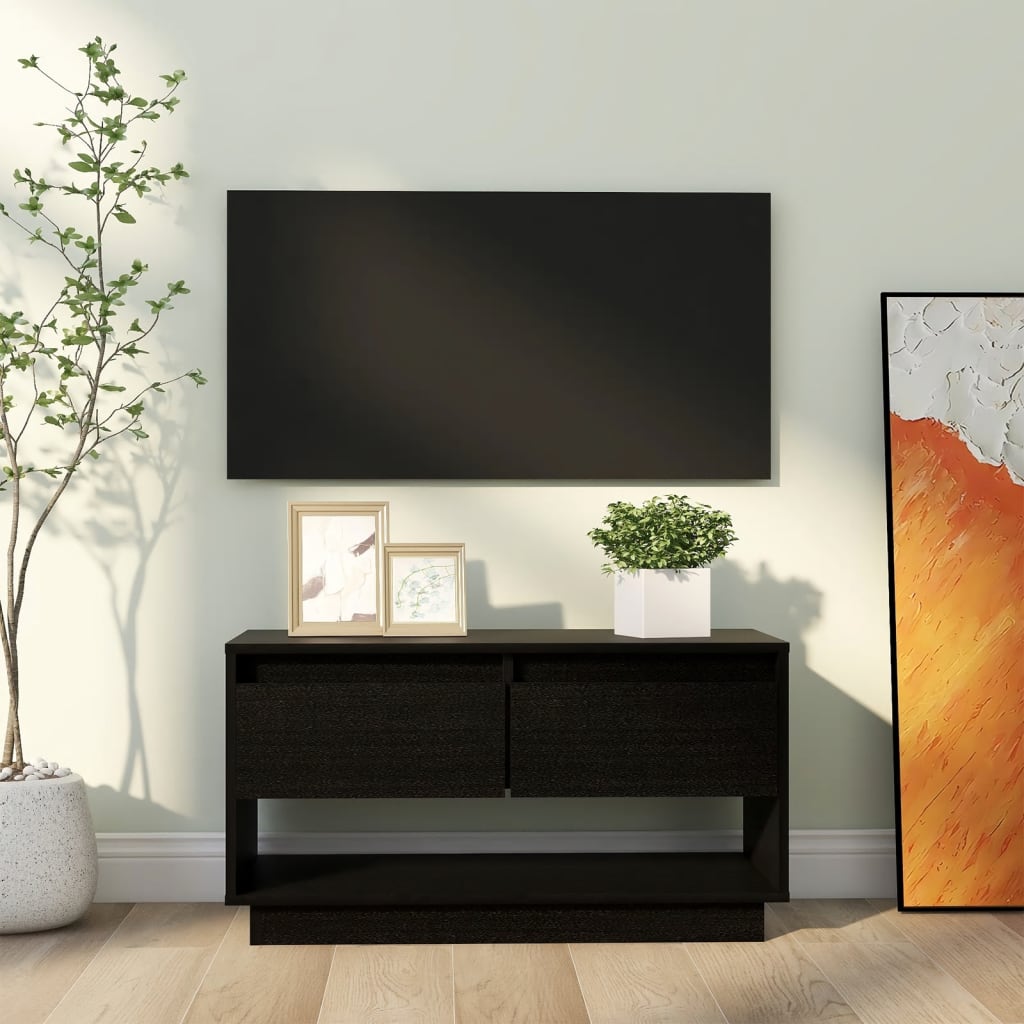 Tv Skříňka Medově Hnědá 74 X 34 X 40 Cm Masivní Borové Dřevo