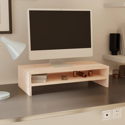 Stojan Na Monitor 50 X 24 X 13 Cm Masivní Borové Dřevo