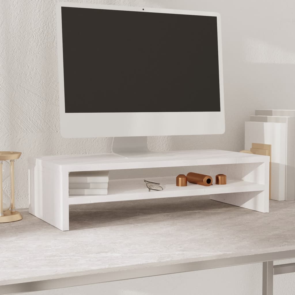 Stojan Na Monitor 50 X 24 X 13 Cm Masivní Borové Dřevo
