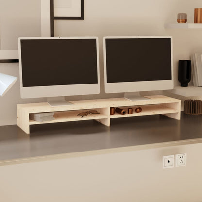 Stojan Na Monitor 100 X 24 X 13 Cm Masivní Borové Dřevo