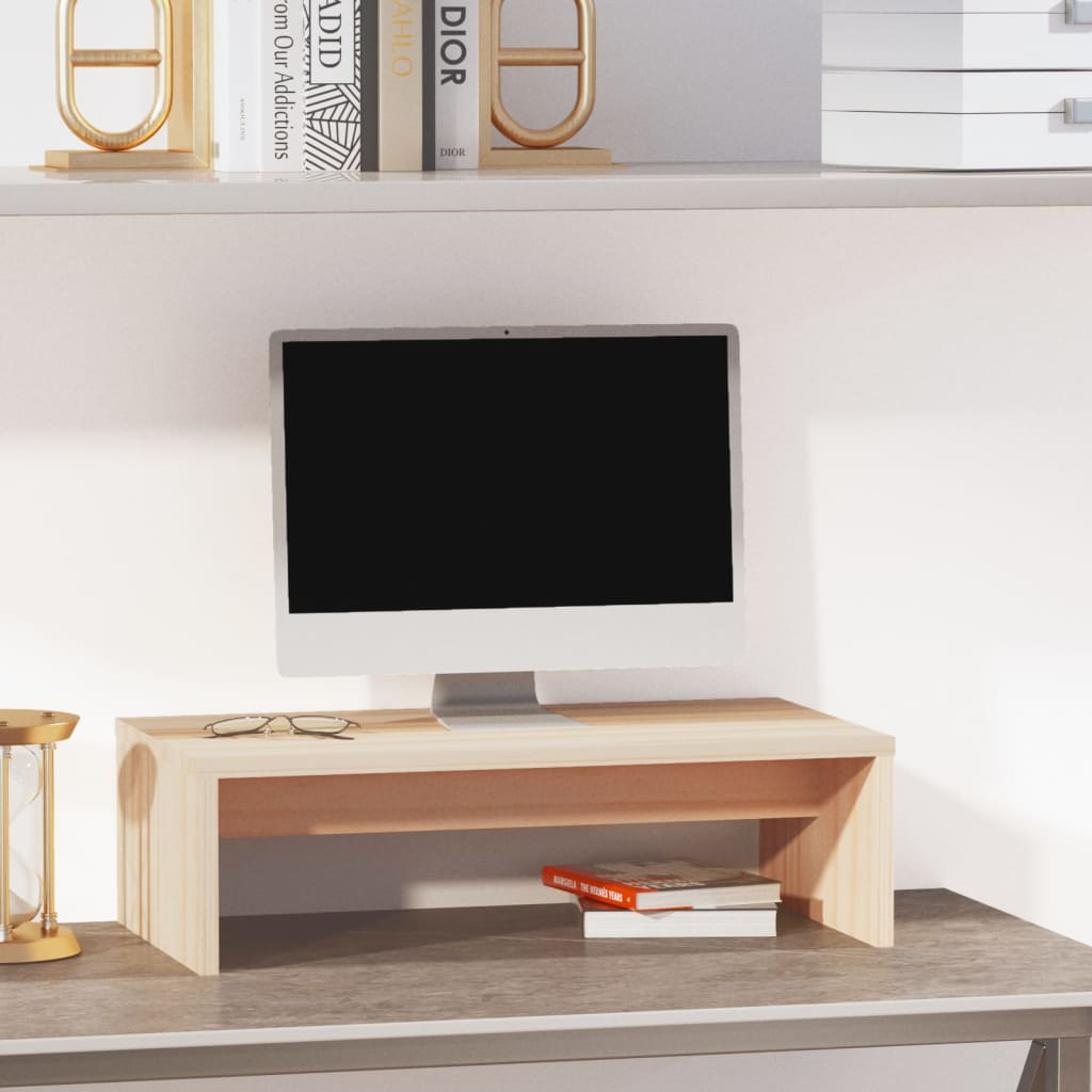 Stojan Na Monitor 50 X 27 X 15 Cm Masivní Borové Dřevo