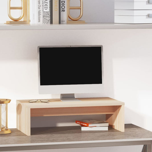 Stojan Na Monitor 50 X 27 X 15 Cm Masivní Borové Dřevo