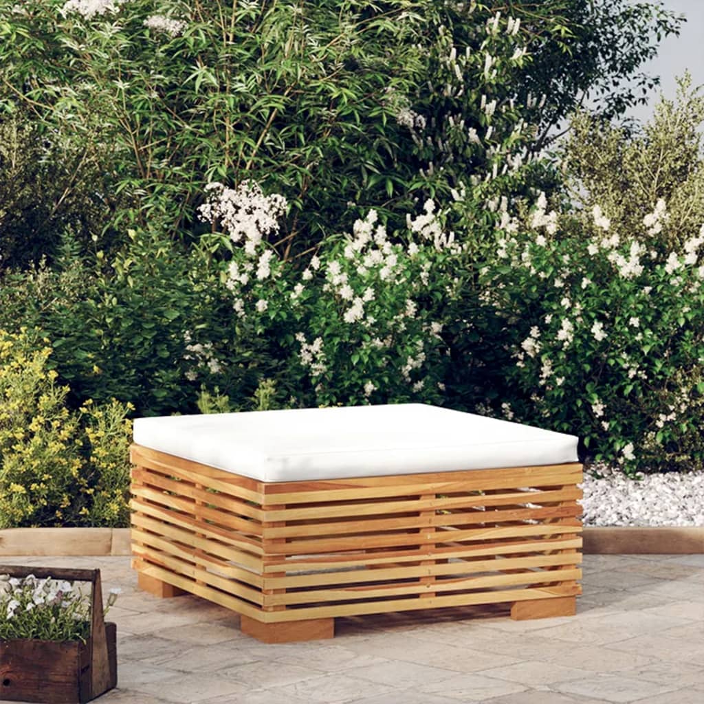 Zahradní S Tmavě Šedými Poduškami Masivní Teak