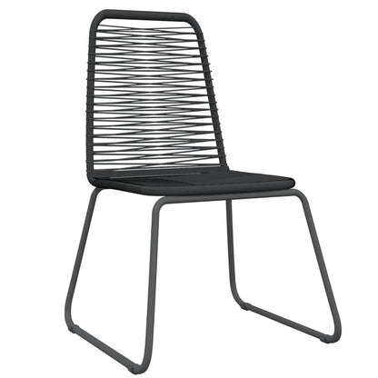 3Dílný Zahradní Jídelní Set Černý