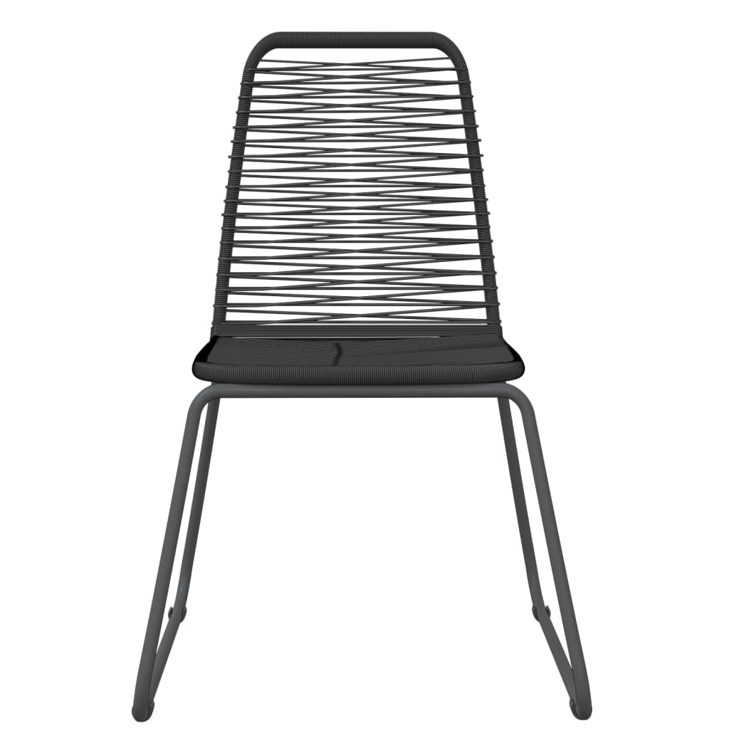 3Dílný Zahradní Jídelní Set Černý