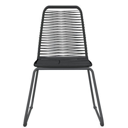 3Dílný Zahradní Jídelní Set Černý