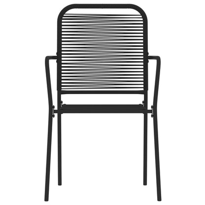 5Dílný Zahradní Jídelní Set Černý