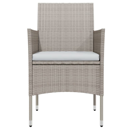 5Dílný Zahradní Jídelní Set S Poduškami Béžový A Černý