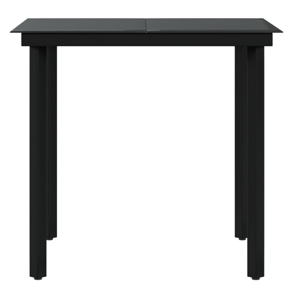 3Dílný Zahradní Jídelní Set S Poduškami Černý