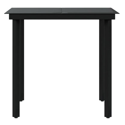 3Dílný Zahradní Jídelní Set S Poduškami Černý