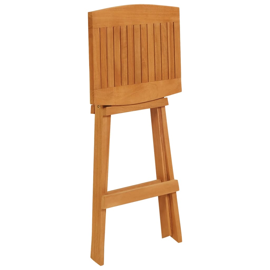 5Dílný Skládací Barový Set Masivní Teakové Dřevo