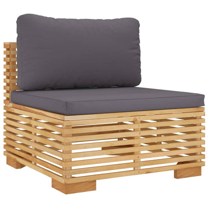 4Dílná Zahradní Sedací Souprava S Poduškami Masivní Teak