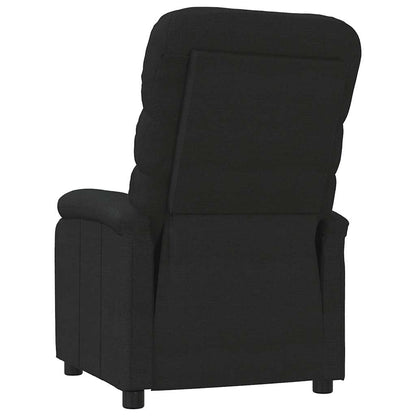 Polohovací Křeslo Černé Textil