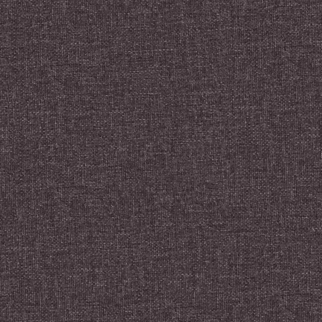 Polohovací Křeslo Tmavě Hnědé Textil