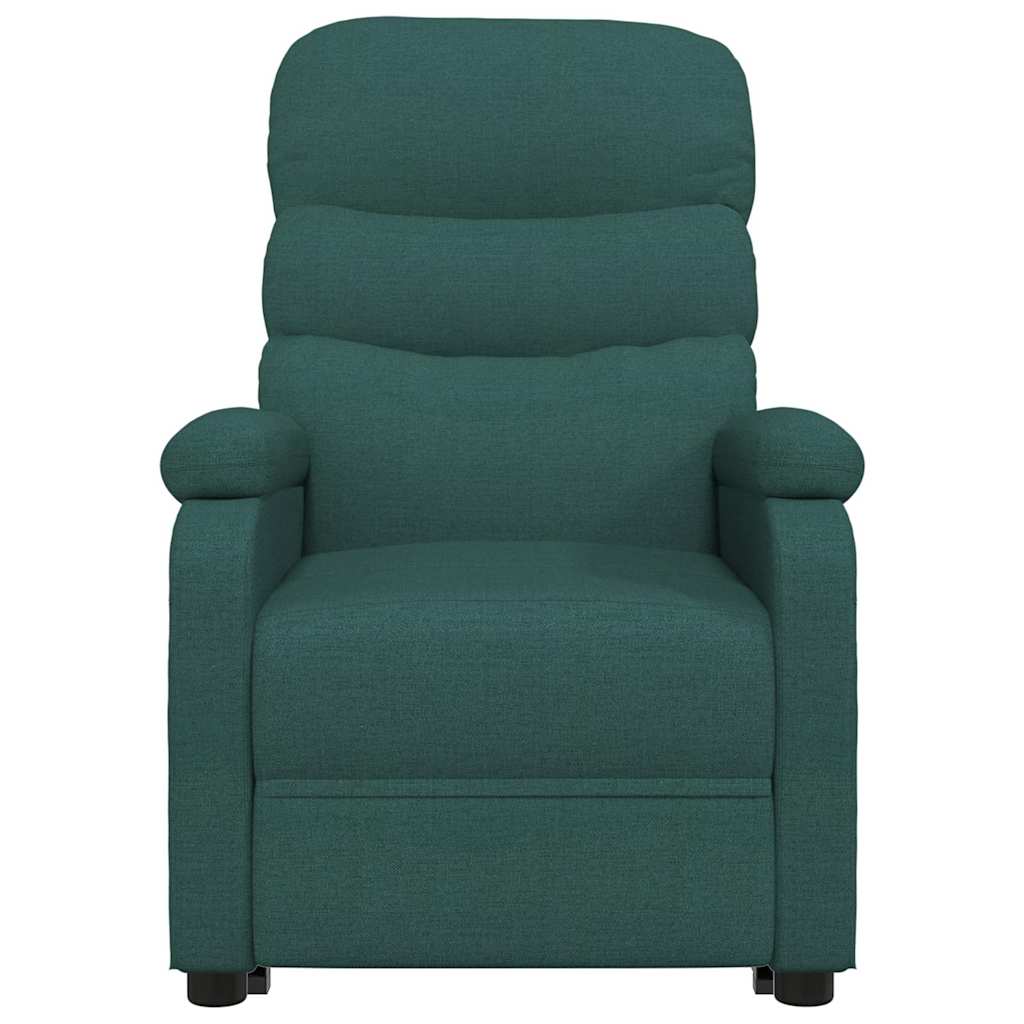 Polohovací Křeslo Tmavě Zelené Textil