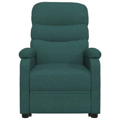 Polohovací Křeslo Tmavě Zelené Textil