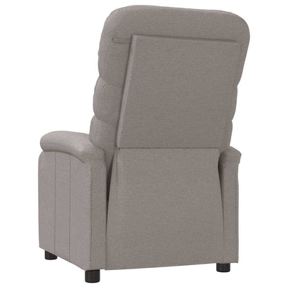 Polohovací Křeslo Taupe Textil